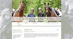 Desktop Screenshot of dressyrsnack.se